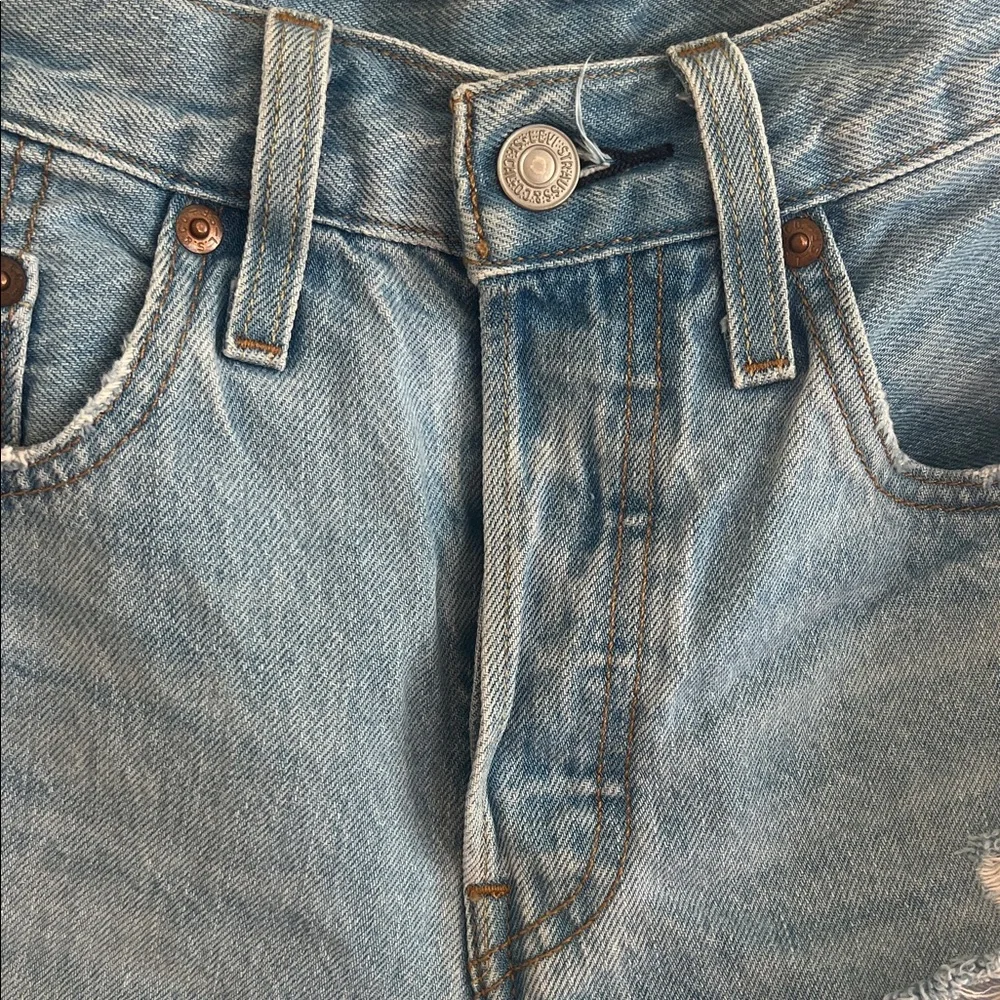 Distressed Denim Women Shorts
